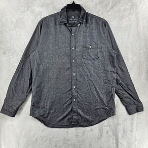 Free Fly Apparel Mens Size XL Gray Dress‎ Shirt Bamboo